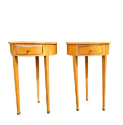 Ensemble de chaises en bois de cerisier / Biedermeier / tables d'appoint / table console tripot.