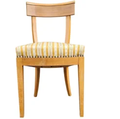 Ensemble de chaises en bois de cerisier / Biedermeier / tables d'appoint / table console tripot.