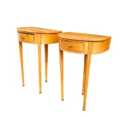 Ensemble de chaises en bois de cerisier / Biedermeier / tables d'appoint / table console tripot.