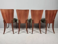 Ensemble de chaises et table par Jindřich Halabala pour Up Zavody, années 1940.