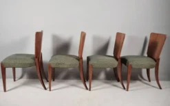 Ensemble de chaises et table par Jindřich Halabala pour Up Zavody, années 1940.