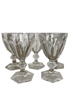 Ensemble de cinq verres à eau Baccarat Harcourt, 15,1 cm