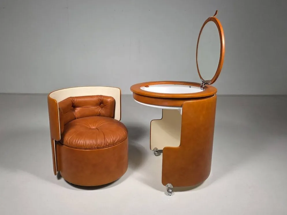 Ensemble de coiffeuse Dilly Dally par Luigi Massoni pour Poltrona Frau