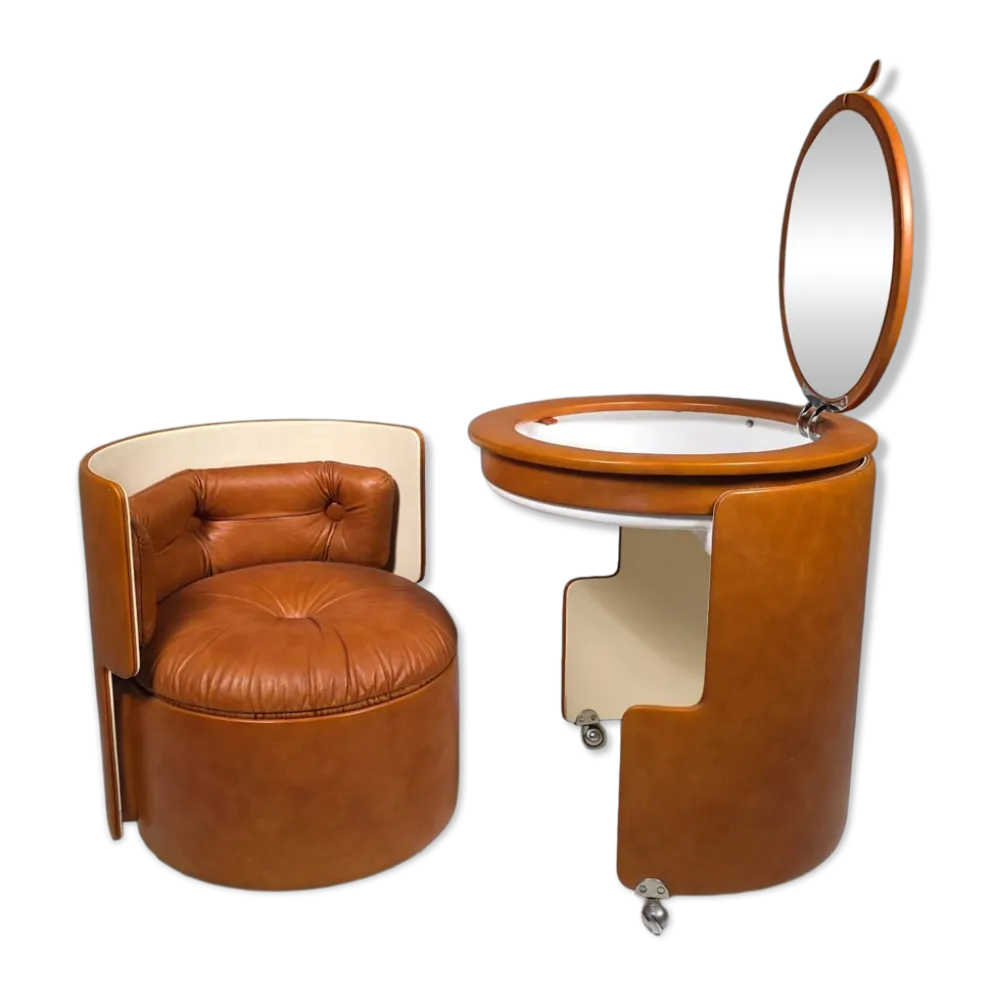 Ensemble de coiffeuse Dilly Dally par Luigi Massoni pour Poltrona Frau