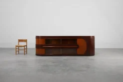 Ensemble de 2 comptoirs Art Déco et 1 cabinet attribué à De Coene, Belgique, 19