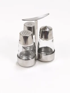 Ensemble de condiments Marianne Denzel sel et poivre, Berndorf, Autriche, années 1960