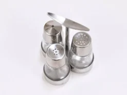 Ensemble de condiments Marianne Denzel sel et poivre, Berndorf, Autriche, années 1960
