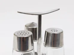 Ensemble de condiments Marianne Denzel sel et poivre, Berndorf, Autriche, années 1960