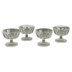 Ensemble de 4 coupes à glace en verre