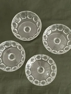 Ensemble de 4 coupes à glace en verre