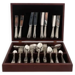 Ensemble de couverts vintage élégant Francis Greaves & Sons Sheffield de 60 pièces – Ori