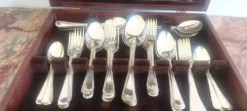 Ensemble de couverts vintage élégant Francis Greaves & Sons Sheffield de 60 pièces – Ori