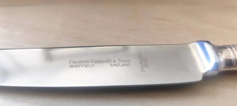 Ensemble de couverts vintage élégant Francis Greaves & Sons Sheffield de 60 pièces – Ori