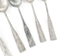 Ensemble de cuillères à soupe, en laiton argenté, HEFRA, Pologne, années 1970.