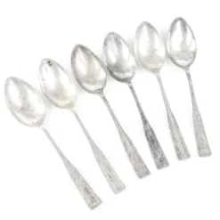 Ensemble de cuillères à soupe, en laiton argenté, HEFRA, Pologne, années 1970.