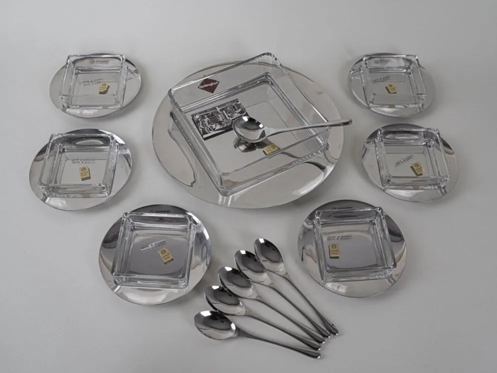 Ensemble de dessert, design italien, années 1970, fabricant : GOTTINGHEN