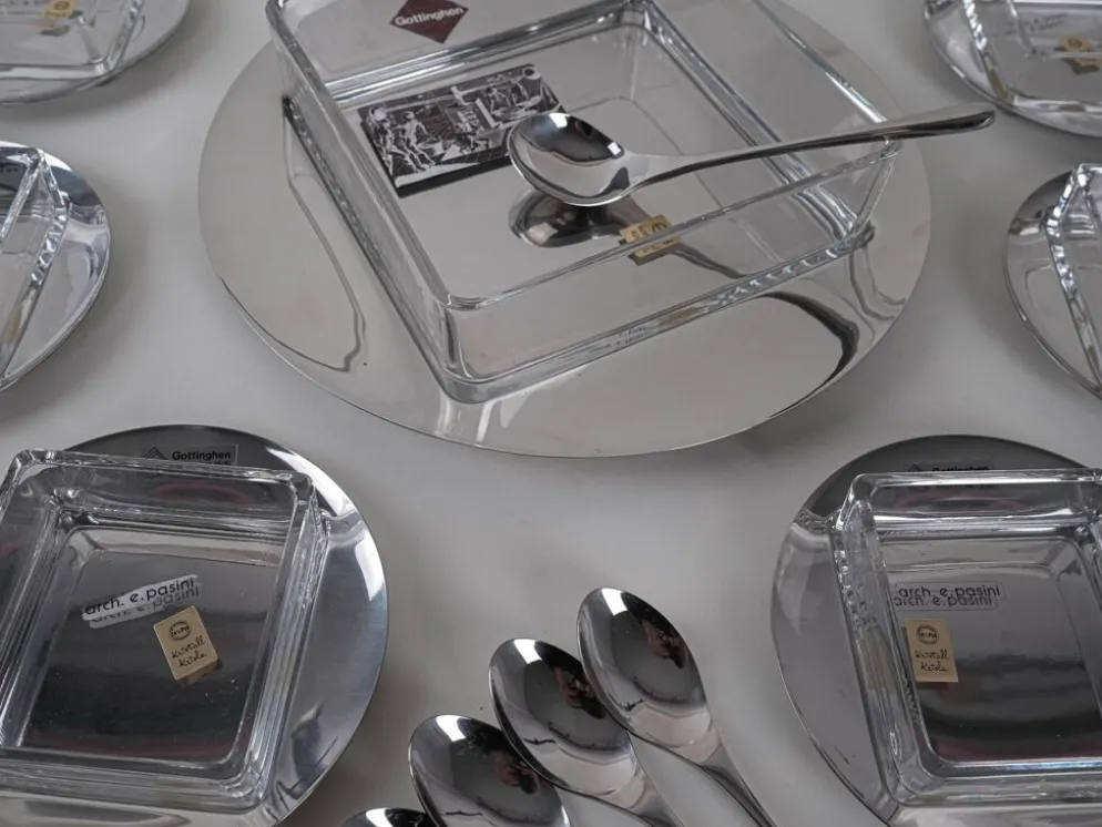 Ensemble de dessert, design italien, années 1970, fabricant : GOTTINGHEN