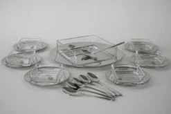 Ensemble de dessert, design italien, années 1970, fabricant : GOTTINGHEN