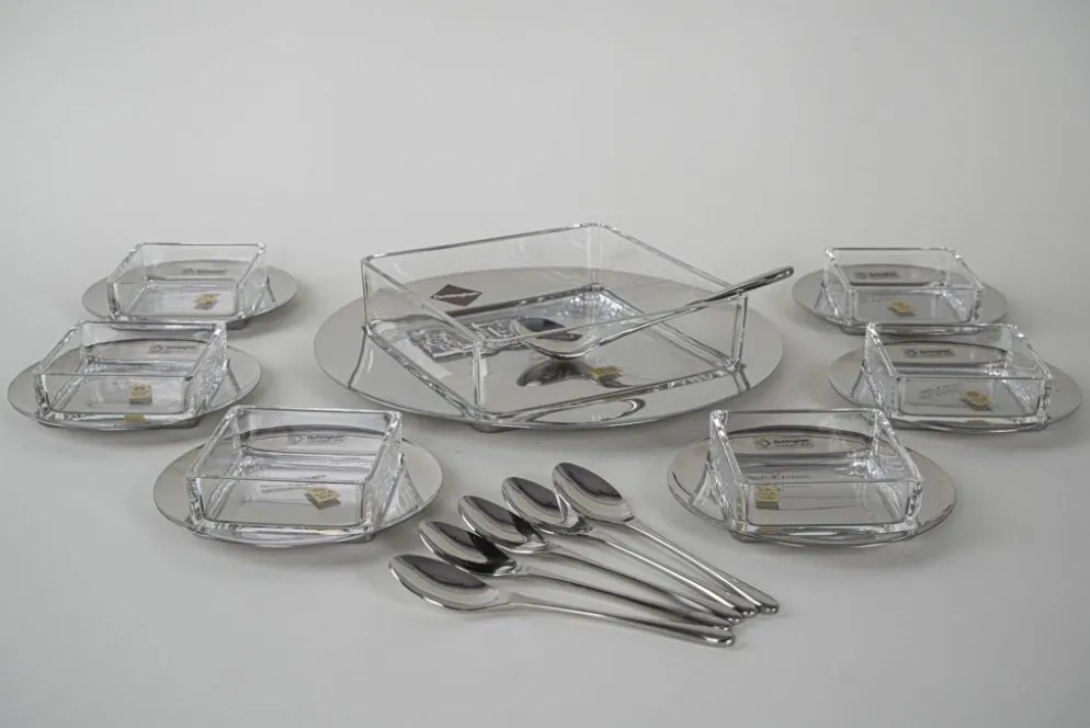 Ensemble de dessert, design italien, années 1970, fabricant : GOTTINGHEN