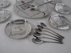 Ensemble de dessert, design italien, années 1970, fabricant : GOTTINGHEN