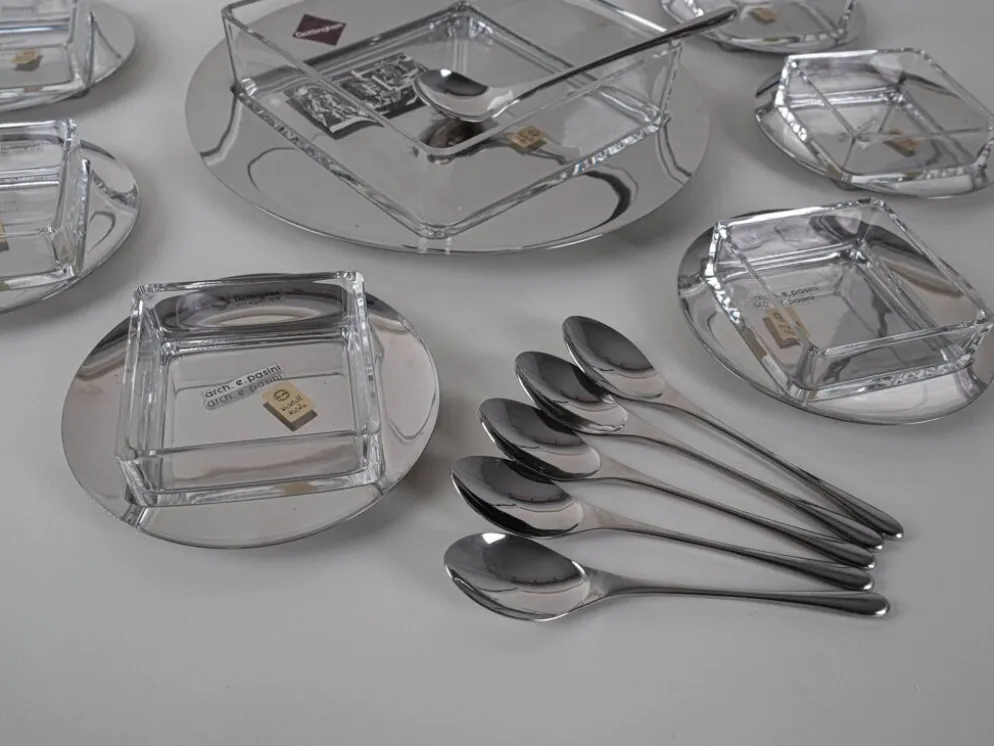 Ensemble de dessert, design italien, années 1970, fabricant : GOTTINGHEN