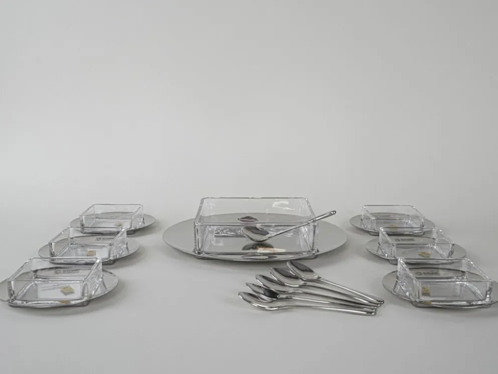 Ensemble de dessert, design italien, années 1970, fabricant : GOTTINGHEN