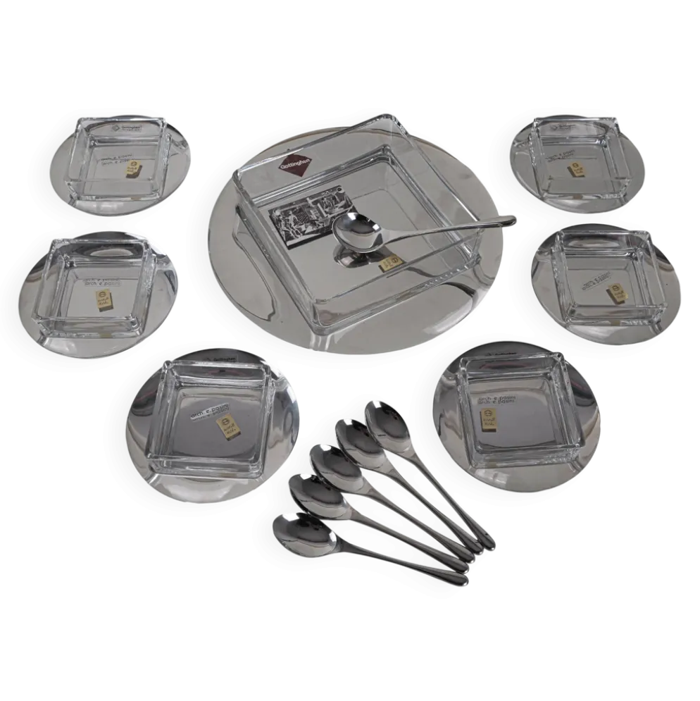 Ensemble de dessert, design italien, années 1970, fabricant : GOTTINGHEN