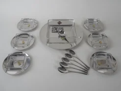 Ensemble de dessert, design italien, années 1970, fabricant : GOTTINGHEN
