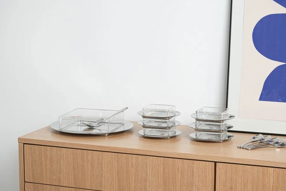 Ensemble de dessert, design italien, années 1970, fabricant : GOTTINGHEN