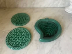 Ensemble de 3 dessous de plat en céramique de Vallauris