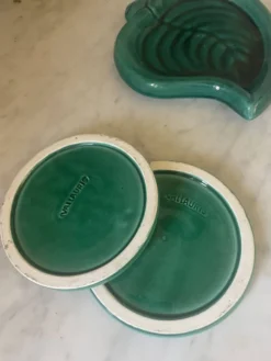 Ensemble de 3 dessous de plat en céramique de Vallauris