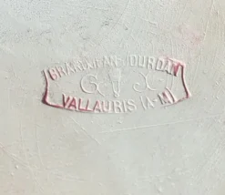 Ensemble de dessous de plat et deux dessous de bouteille Vallauris Grandjean-Jourdan années 50-60