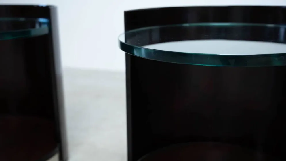 Ensemble de deux tables de chevet par Gianni Moscatelli pour Formanova