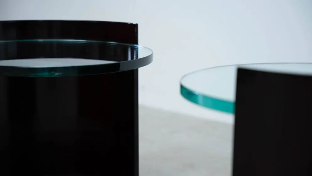 Ensemble de deux tables de chevet par Gianni Moscatelli pour Formanova