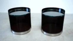Ensemble de deux tables de chevet par Gianni Moscatelli pour Formanova