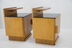 Ensemble de deux tables de nuit par Halabala pour UP Zavody, 1940s