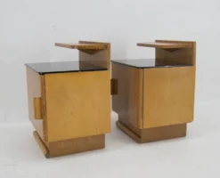 Ensemble de deux tables de nuit par Halabala pour UP Zavody, 1940s