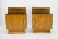 Ensemble de deux tables de nuit par Halabala pour UP Zavody, 1940s