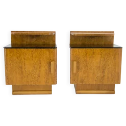 Ensemble de deux tables de nuit par Halabala pour UP Zavody, 1940s
