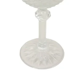 Ensemble de 7 flûtes à champagne en cristal Fidenza de style Régence