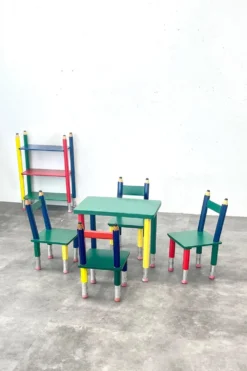Ensemble de meubles en crayons de couleur vintage – IKEA x Pierre Sala