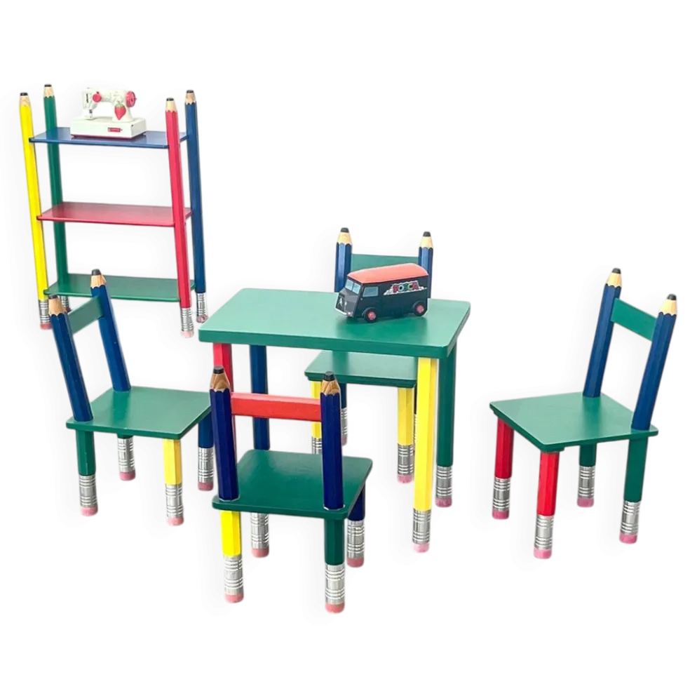 Ensemble de meubles en crayons de couleur vintage – IKEA x Pierre Sala