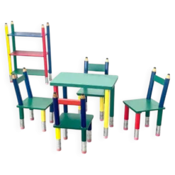 Ensemble de meubles en crayons de couleur vintage – IKEA x Pierre Sala