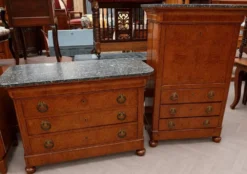 Ensemble de mobilier en pendant époque Charles X