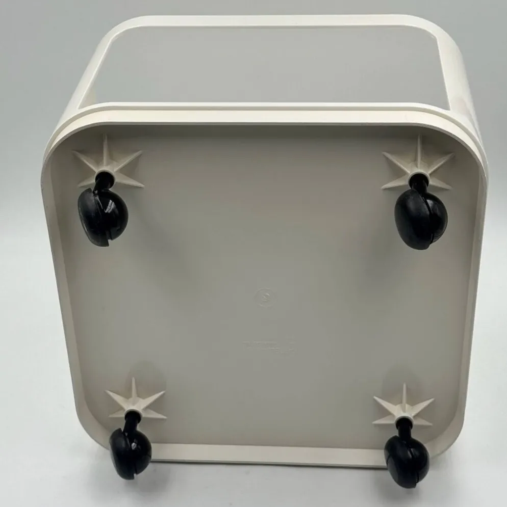 Ensemble de 3 modules Kartell Componibili noir et blanc, années 1970