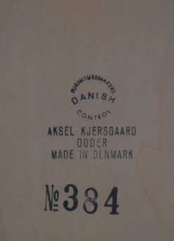 Ensemble d'entrée par Kai Kristiansen pour Aksel Kjersgaard, années 1960.