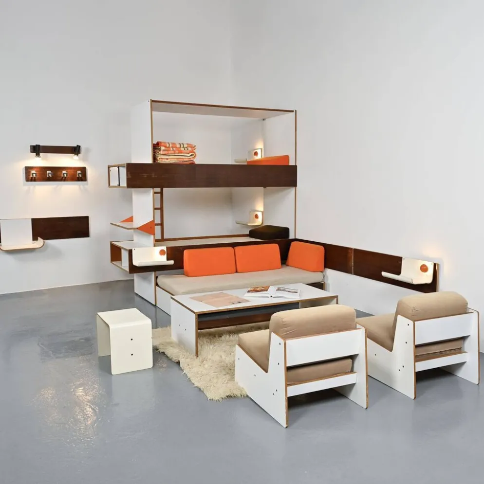 Ensemble d'entrée par Pierre Guariche, Negroni, circa 1968