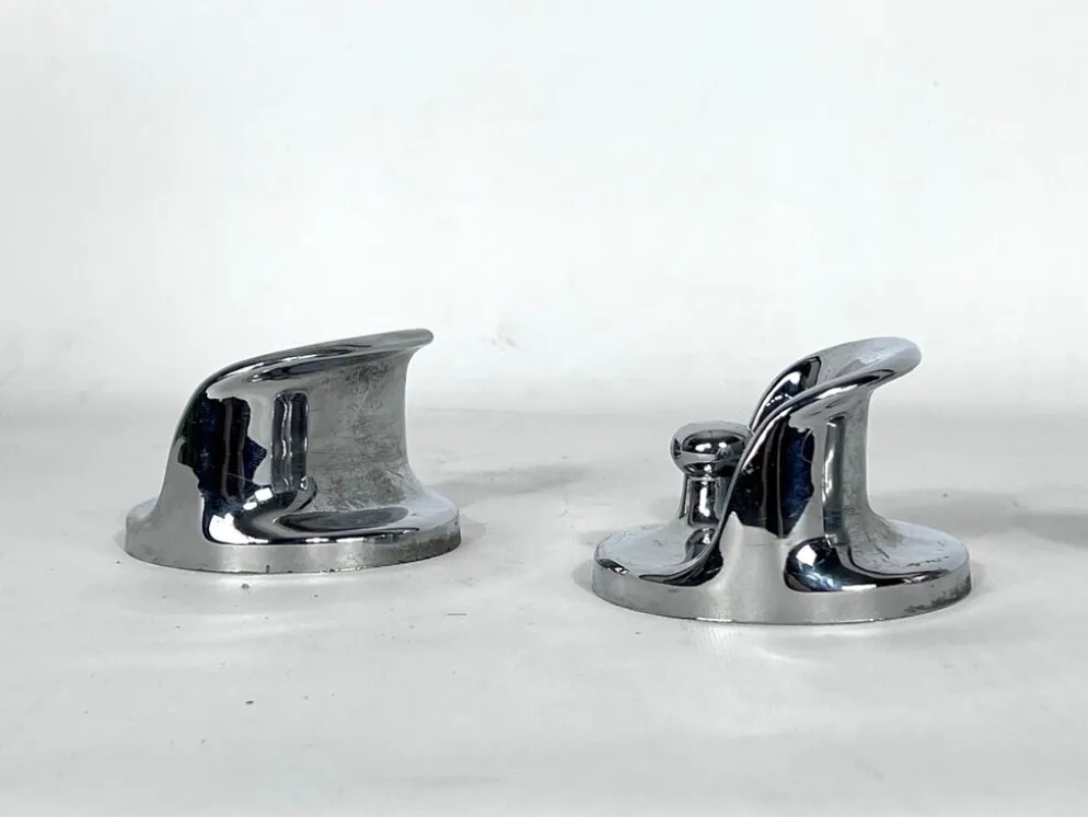 Ensemble de 3 patères chromé Olaf Bohr années 1960