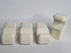 Ensemble de 4 patères vintage