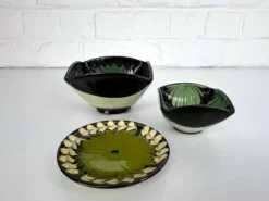 Ensemble de 3 petites céramiques Kähler, Danemark, années 1960